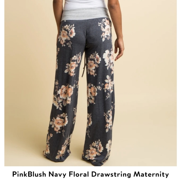 Pink Blush Maternity pajama pants - Picture 3 of 5